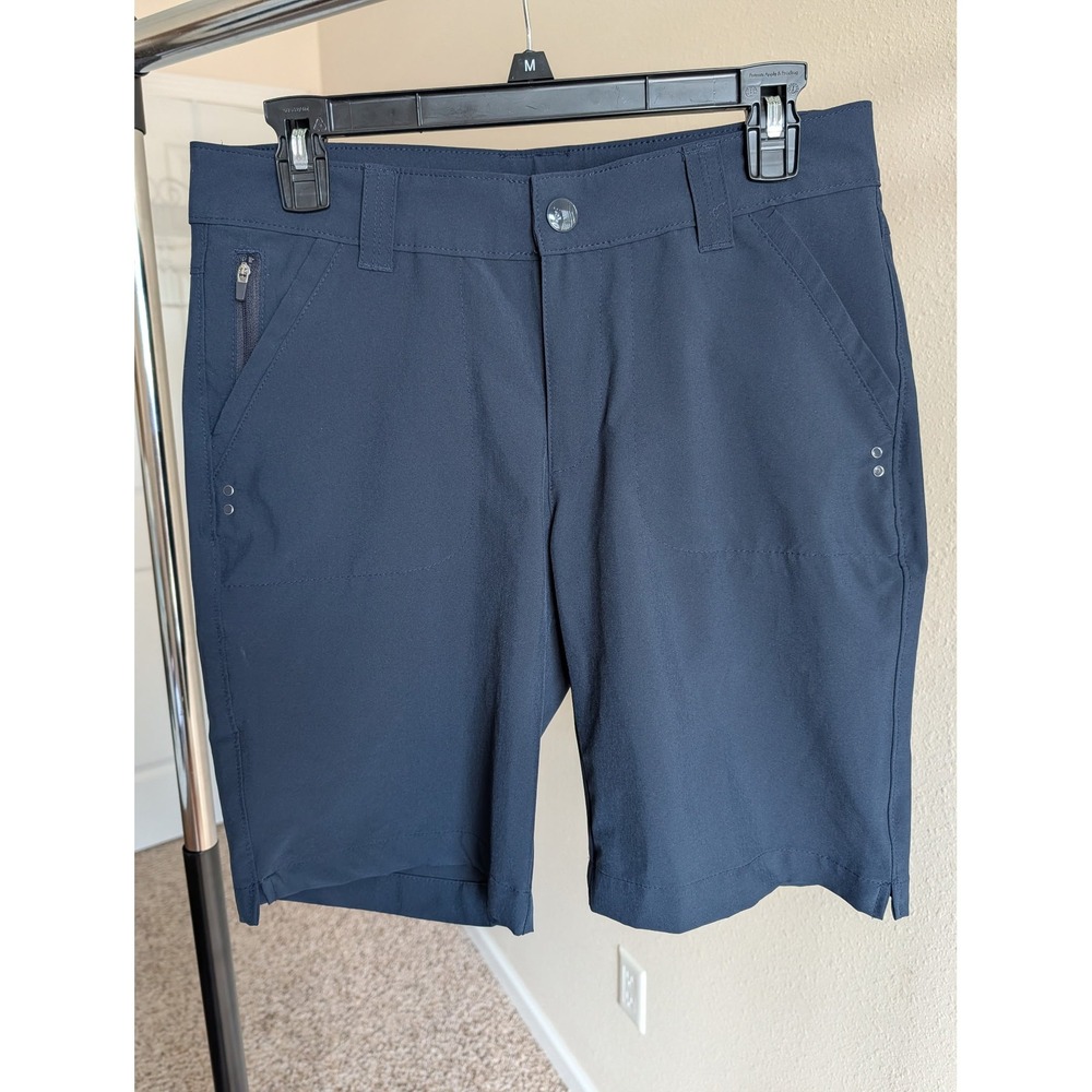 Lee Relaxed Fit Navy Blue Hiking Shorts Womens Size 6 Medium Stretch 4620147